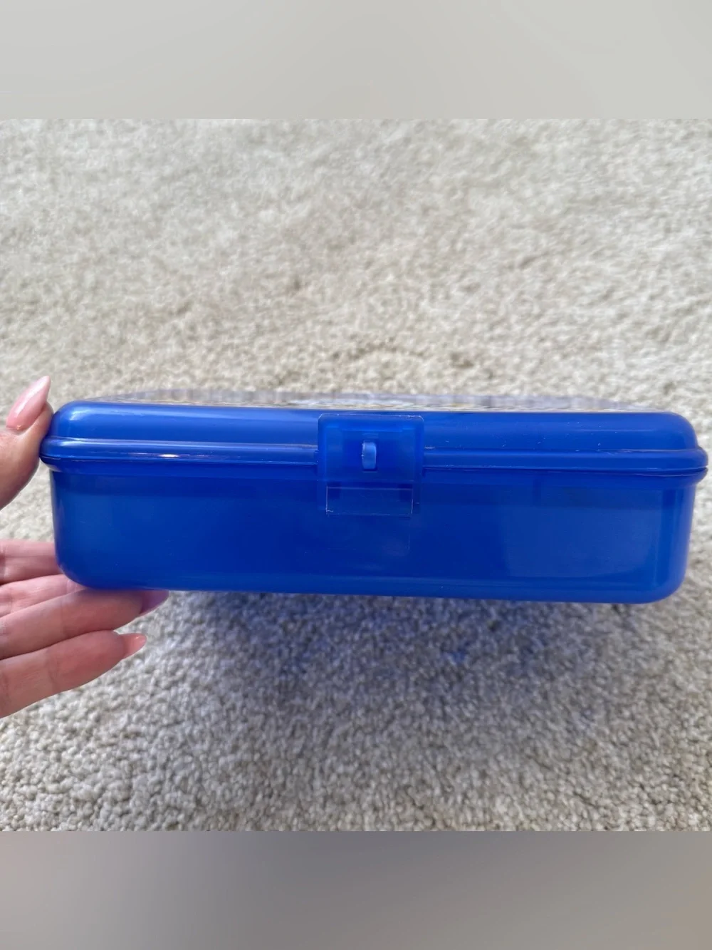 Vintage 1997 Sanrio Pekkle Plastic Pencil Box Storage Organizer